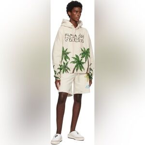 Palm Angels Palm Skull Vint Hoody White Green lar ssense street gallery utility